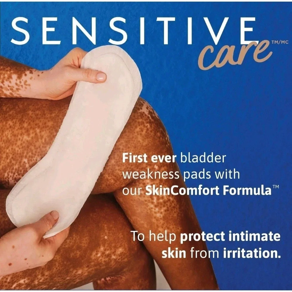 Tena Sensitive Care Ultimate Absorbency Incontinence Pads for Women, 33 Count